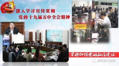 国药现代各级党组织深入学习宣传贯彻党的十九届五中全会精神